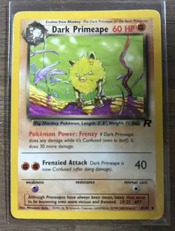 Pokemon Team Rocket Dark Primeape 43/82 1st Edition - Image 1