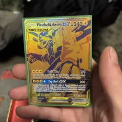 2021 Pokemon Promo Pikachu & Zekrom GX Tag Team SM248 - Image 1
