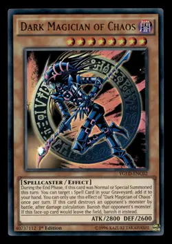 Dark Magician of Chaos YGLD-ENC02 Ultra Rare Yugi's Legendary Decks Yu-Gi-Oh NM - Image 1