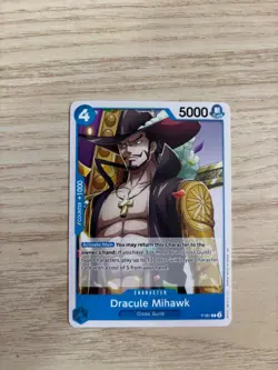 P-081 Dracule Mihawk English PR NM One Piece TCG Card Game - Image 1