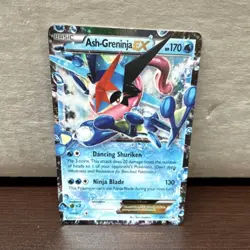 Pokemon Ash-Greninja EX XY133 XY Promo Holo Basic 170HP Ninja Blade 130 Card - Image 1