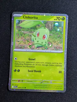 Chikorita (Cosmos Holo) 008/217 Common Miscellaneous Cards & Products Holo MCAP - Image 1