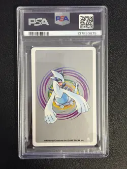2000 POKEMON SILVER VERSION PLAYING CARDS 5 OF HEARTS #196A ESPEON PSA 9 - Image 4