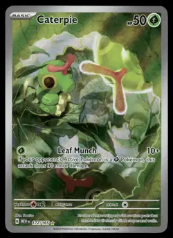 Pokemon Cards Caterpie 172/165 151 Illustration Rare NM - Image 1