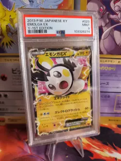 Pokemon Card Emolga Ex Holos Collection Y 1. Edition Rare Japanese PSA 9 - Image 1