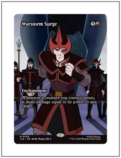 1x Warstorm Surge, Borderless Art, Magic MTG NM - Image 1