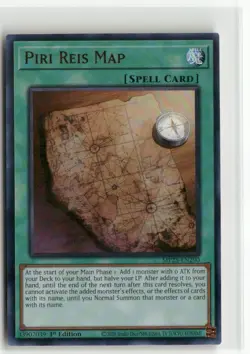 Yugioh Piri Reis Map MP25-EN290 Ultra Rare NM 1st Ed - Image 1