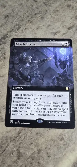 Coveted Prize (Extended Art) Zendikar Rising Regular Sorcery Rare MTG NM - Image 1