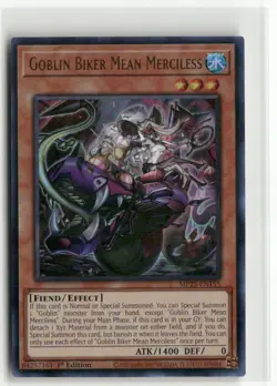 Yugioh Goblin Biker Mean Merciless MP25-EN155 Ultra Rare NM 1st Ed - Image 1