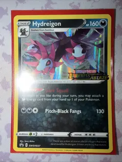 Pokemon - Hydreigon - SWSH037 - Promo - Darkness Ablaze - Image 1