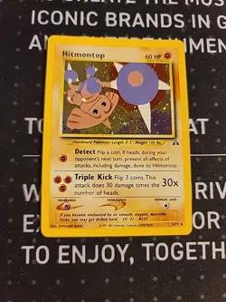 Hitmontop 3/75 2001 Neo Discovery Pokemon Card WOTC Vintage Non Holo Rare LP - Image 1