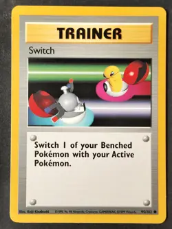 Switch 095/102 ✰Vintage✰ Base Set Regular, WOTC Pokemon 1999 •LP - Image 1