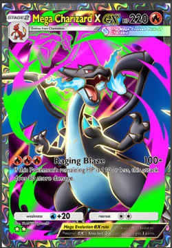 🔥 Mega Charizard X – Shiny Rare / 2 star Version | Pokemon TCG Pocket | ENG - Image 1