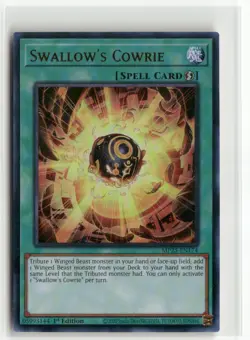 Yugioh Swallow's Cowrie MP25-EN174 Ultra Rare NM 1st Ed - Image 1