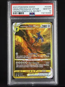 Pokemon TCG Crown Zenith Gold VSTAR Set GG67 GG68 GG69 GG70 PSA 10 - Image 4
