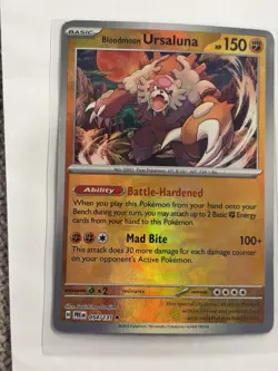 Pokemon Bloodmoon Ursaluna 054/131 Sv: Prismatic Evolutions MASTER BALL - Image 1