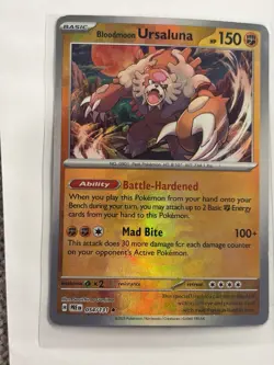 Pokemon Bloodmoon Ursaluna 054/131 Sv: Prismatic Evolutions MASTER BALL - Image 2