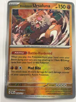 Pokemon Bloodmoon Ursaluna 054/131 Sv: Prismatic Evolutions MASTER BALL - Image 3