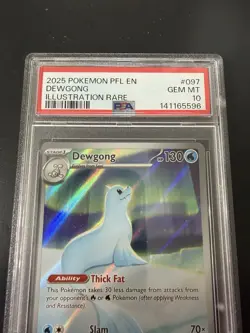 2025 Pokemon PFL Dewgong Illustration Rare PSA 10 GEM MINT #097 Full Art - Image 2