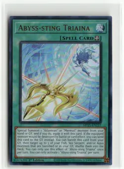 Yugioh Abyss-sting Triaina MP25-EN253 Ultra Rare NM 1st Ed - Image 1