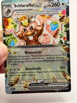 Pokemon Schlaraffel EX 179/197 (OBF179) Obsidianflammen deutsch NM Terakristall - Image 2