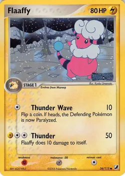 Flaaffy 56/115 Common Unseen Forces Pokemon Reverse Holo Lightly Played - Image 1