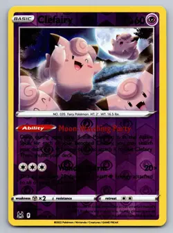 Clefairy 062/196 Common Lost Origin Pokemon Reverse Holo Near Mint - Image 1