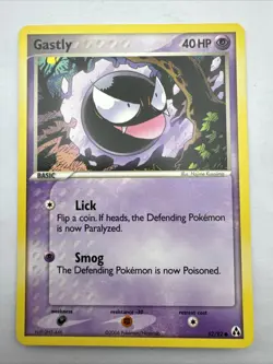 Pokemon TCG Gastly Legend Maker 52/92 Regular LP. - Image 1