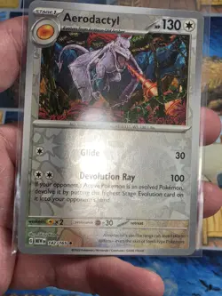 Aerodactyl 142/165 Reverse Holo Pokemon TCG SV: Scarlet & Violet 151 NM - Image 2
