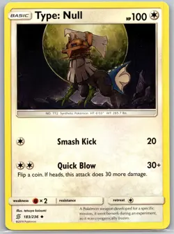 POKEMON UNIFIED MINDS TYPE: NULL 183/236 UNCOMMON NON HOLO NM - Image 1