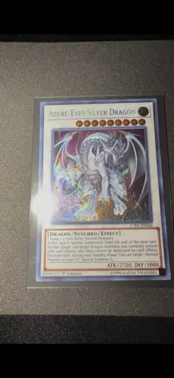 Yu-Gi-Oh! Azure-Eyes Silver Dragon LCKC-EN066 1st Ed Secret Rare - Image 2