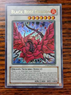 Yugioh Black Rose Dragon CSOC-EN039 Ultra Rare Unlimited Edition MP - Image 1