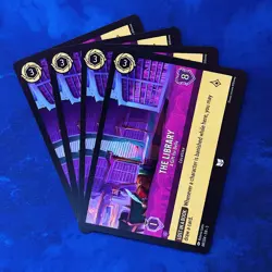 4x The Library A Gift for Belle PLAYSET Lorcana 68 Set 5 Shimmering Skies Card - Image 1