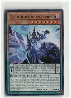 Yugioh Astrograph Sorcerer MP25-EN271 Ultra Rare NM 1st Ed - Image 1