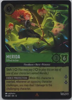 Lorcana Cold Foil - Merida - Gifted Archer 89/204 - Wilds Unknown - Image 1