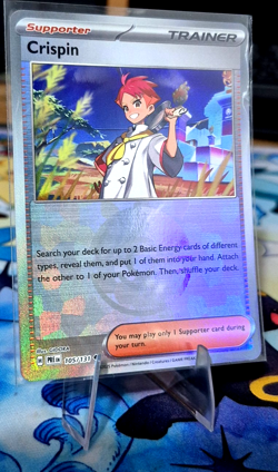 Crispin - 105/131 - Pokeball Holo - Prismatic Evolutions - Pokemon Card - NM/M - Image 3