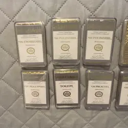Nintendo Pokemon TCG 1999 23K Gold Plated Metal Cards Lot of 10. - Image 2