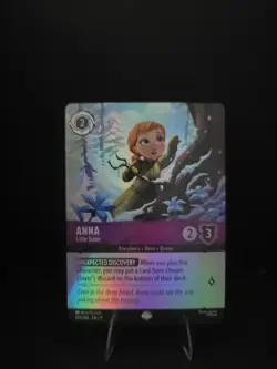Disney Lorcana TCG Anna - Little Sister Foil Character Card Frozen 209/204 - Image 1