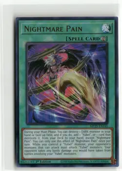 Yugioh Nightmare Pain MP25-EN165 Ultra Rare NM 1st Ed - Image 1