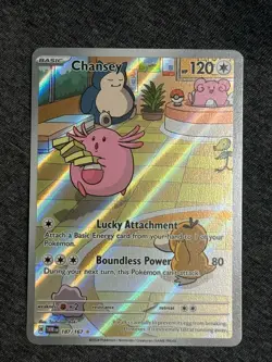 Pokemon TCG Chansey Illustration Twilight Masquerade Card 187/167 NM/M Condition - Image 1