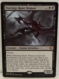 Burning-Rune Demon Kaldheim Regular - Image 1