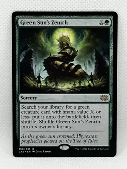 Green Sun's Zenith Double Masters 2022 Regular Card Magic The Gathering NM - Image 1