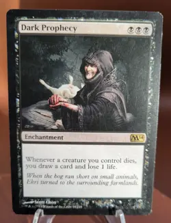 Dark Prophecy x1 MTG M14 Core 2014 Magic Moderate Play MP English - Image 1
