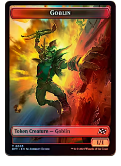 Goblin Token // Thopter Token (0010) Foil Aetherdrift MTG - Image 1