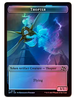 Goblin Token // Thopter Token (0010) Foil Aetherdrift MTG - Image 2