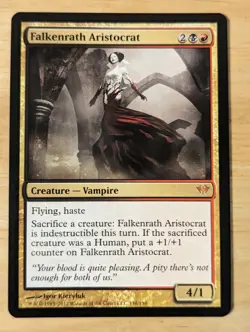 Magic the Gathering MTG Falkenrath Aristocrat Dark Ascension 138/158 - Image 1