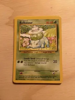 Bulbasaur Pokemon TCG Base Set 44/102 WoTC - Image 1