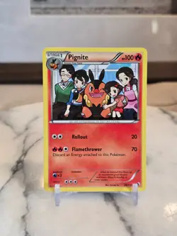 Pokemon TCG Pignite 26/113 Legendary Treasures Regular Moderately Played - Image 1