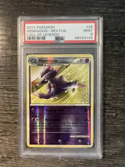 2011 Pokemon Call Of Legends #28 Mismagius - Rev. Foil PSA 9 - Image 1