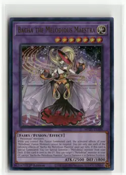 Yugioh Bacha the Melodious Maestra MP25-EN188 Ultra Rare NM 1st Ed - Image 1